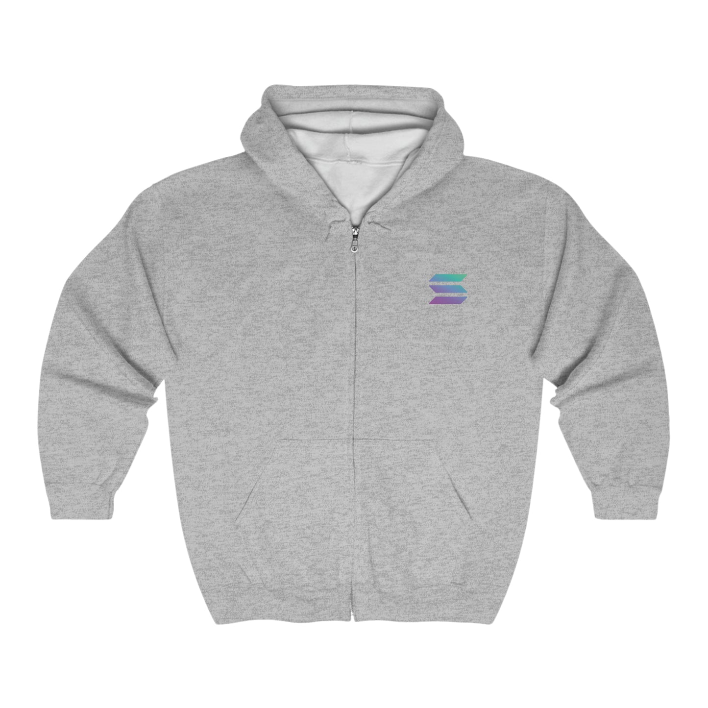 Solana (SOL) Full Zip Hooded Sweatshirt
