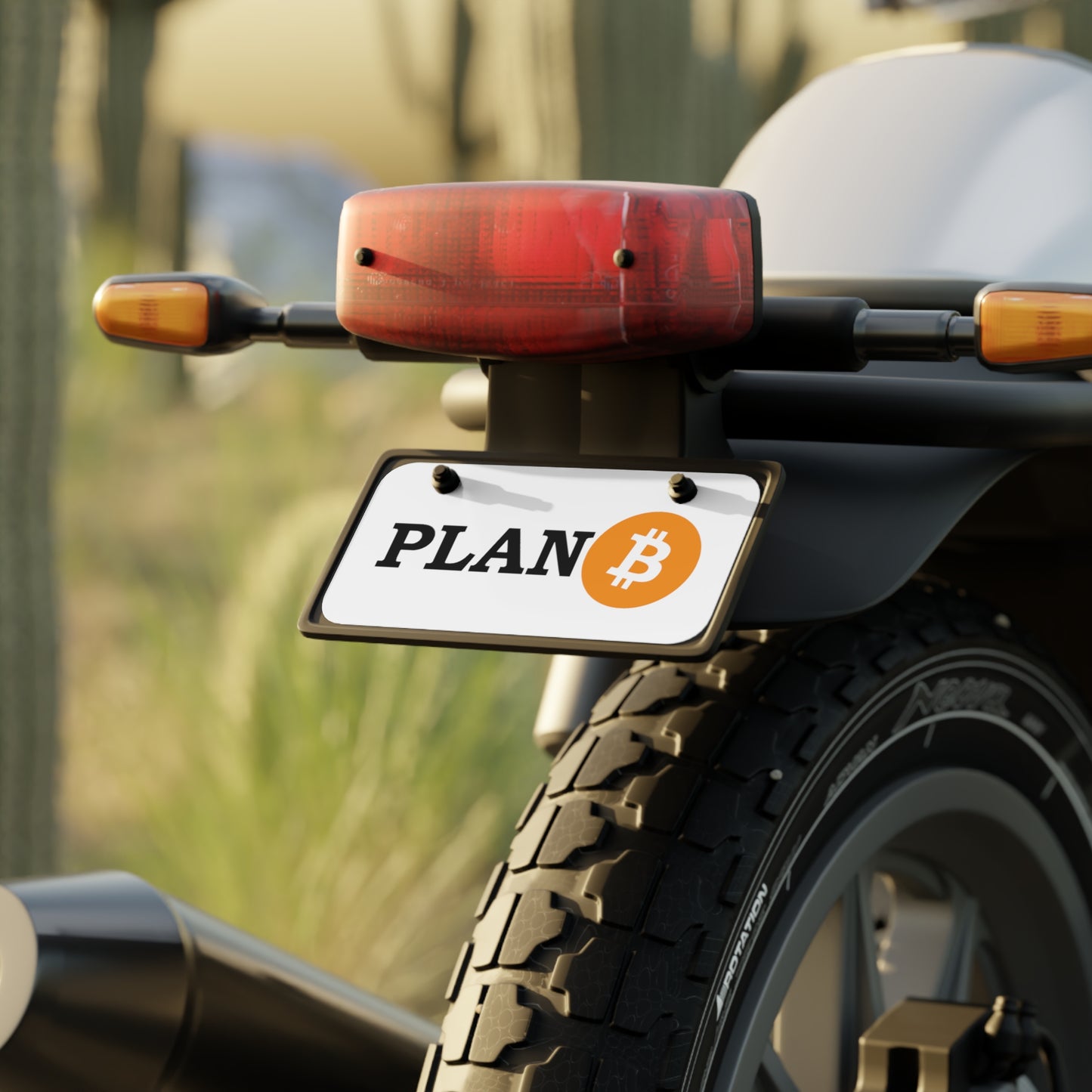 Plan B (BTC) Mini License Plate