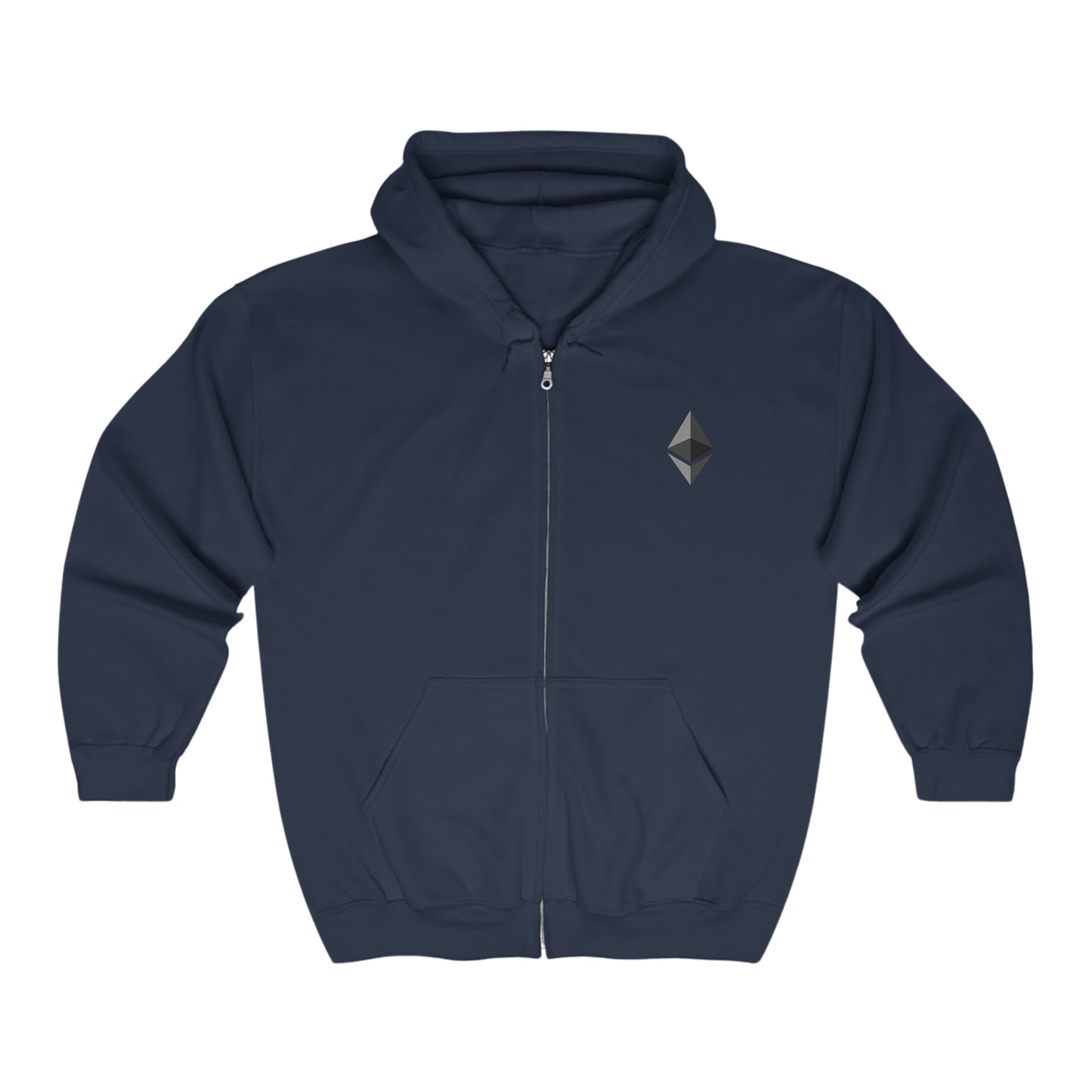 Ethereum (ETH) Full Zip Hooded Sweatshirt