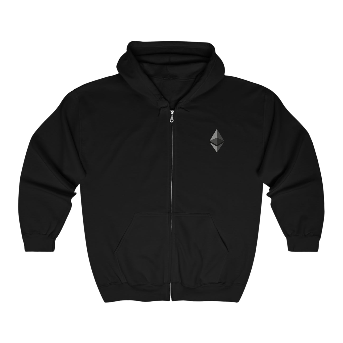 Ethereum (ETH) Full Zip Hooded Sweatshirt