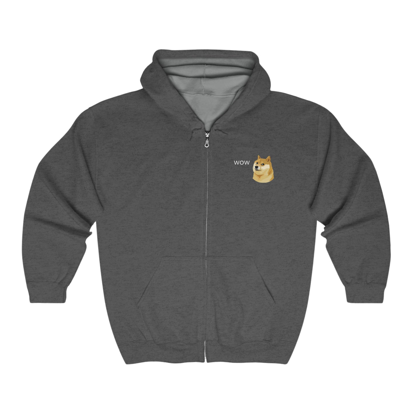 Dogecoin (DOGE) Full Zip Hooded Sweatshirt