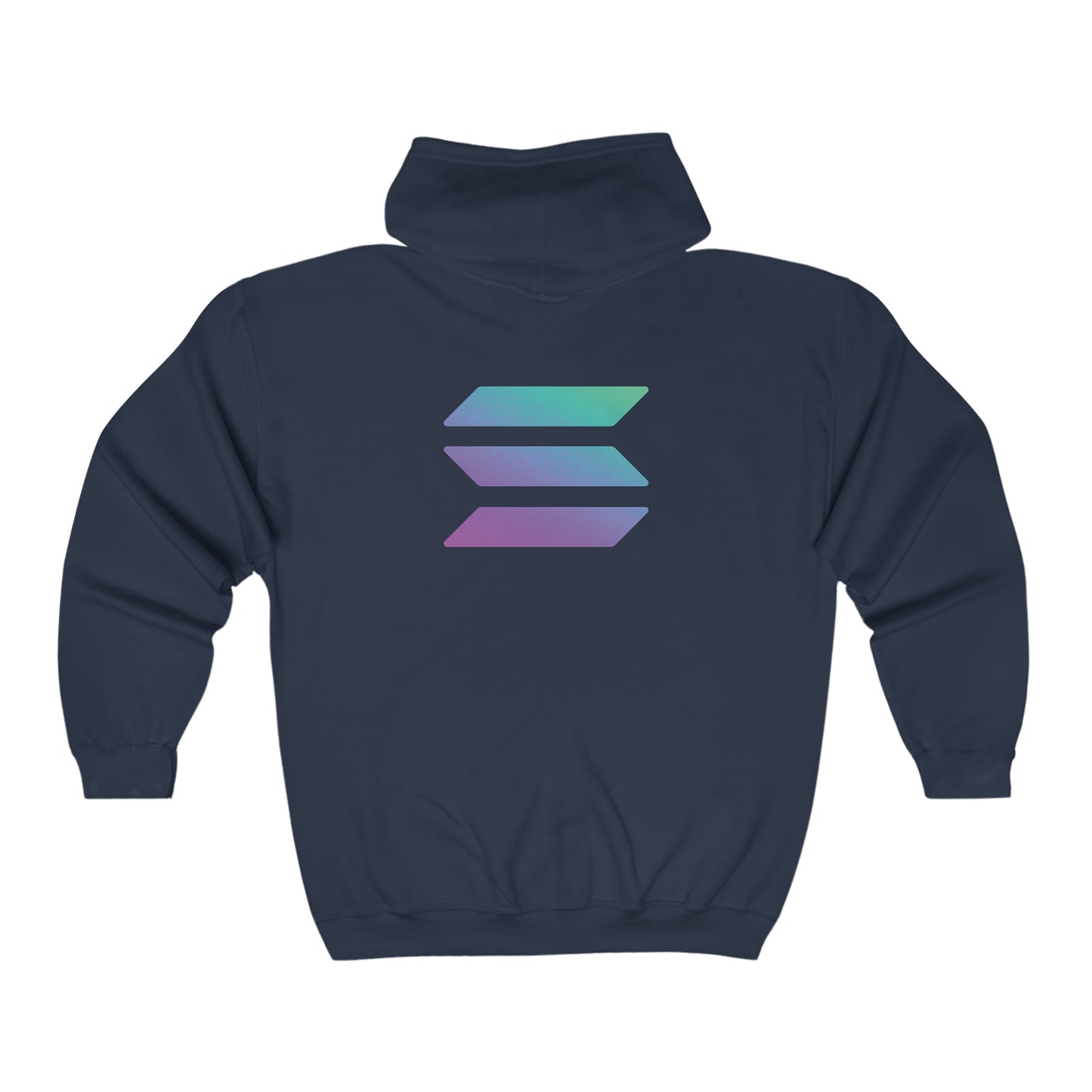 Solana (SOL) Full Zip Hooded Sweatshirt