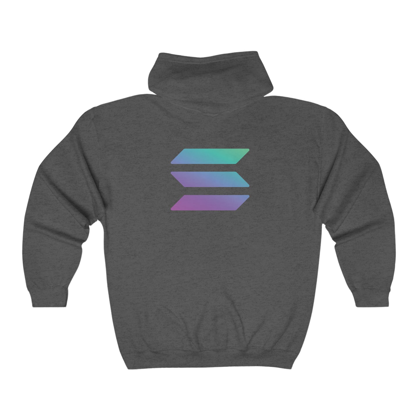 Solana (SOL) Full Zip Hooded Sweatshirt