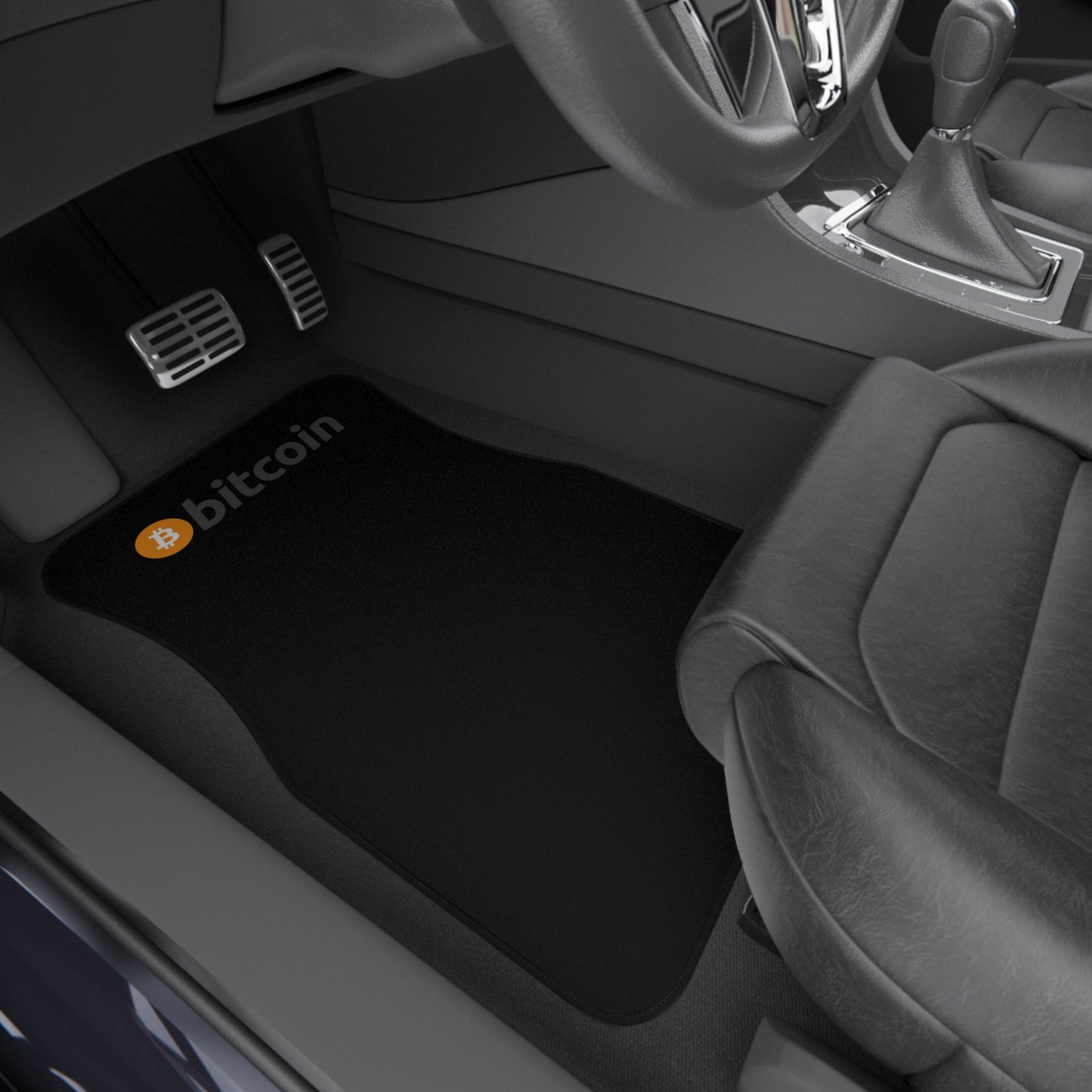 Bitcoin (BTC) Car Mats (2x Front)